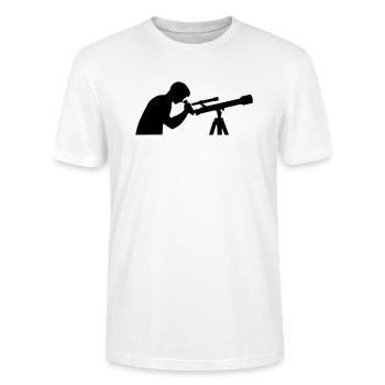 Teleskop - Stanley/Stella Unisex Bio-T-Shirt CRAFTER - Weiß - Vorne - Alina (178cm) & Michal (187cm)