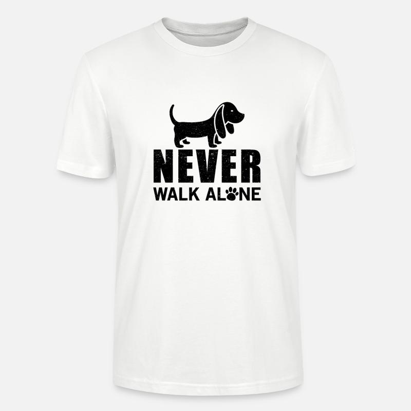Never walk alone - T-shirt bio CRAFTER Stanley Stella Unisexe - blanc