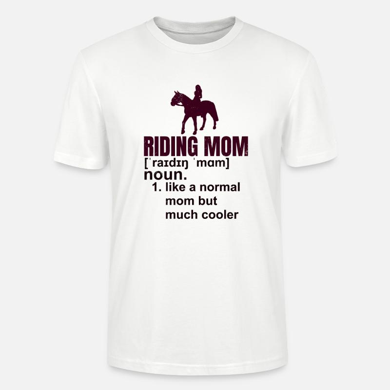 Reiten Mutter Geschenk - Stanley/Stella Unisex Bio-T-Shirt CRAFTER - Weiß