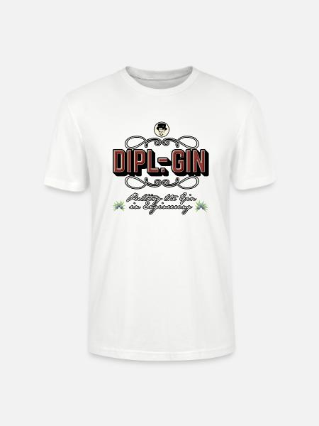 Gin-T-Shirt Dipl.-Gin - Stanley/Stella Unisex Bio-T-Shirt CRAFTER - Weiß