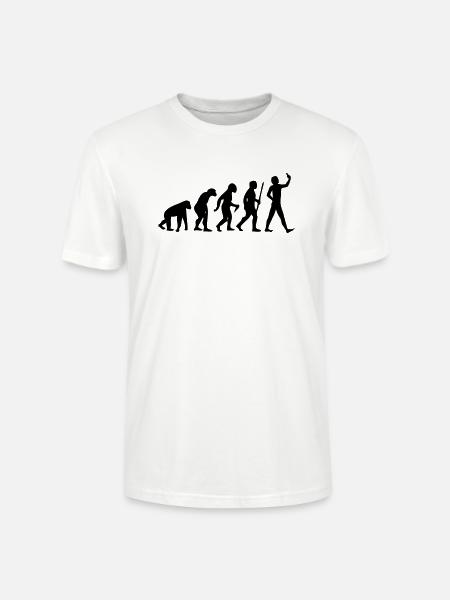 Evolution #Selfie - Stanley/Stella Unisex Bio-T-Shirt CRAFTER - Weiß