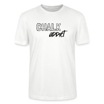 Chalk addict - Chalk lover Bouldern Climbing - T-shirt bio CRAFTER Stanley Stella Unisexe - blanc - Devant - Alina (178cm) & Michal (187cm)