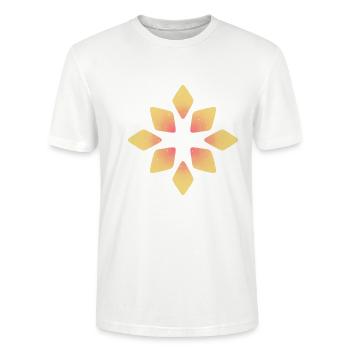 star - Stanley/Stella CRAFTER Unisex Organic T-Shirt - white - Front - Alina (178cm) & Michal (187cm)