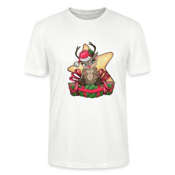 Rentier - Stanley/Stella Unisex Bio-T-Shirt CRAFTER - Weiß - Vorne - Alina (178cm) & Michal (187cm)