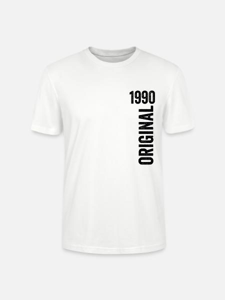 1990 Anniversary Gift 1990 Limited Edition 1990 - Stanley/Stella CRAFTER Unisex Organic T-Shirt - white