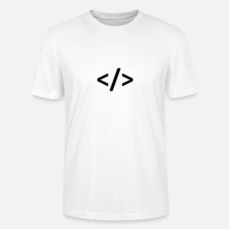Coding - Stanley/Stella CRAFTER Unisex Organic T-Shirt - white