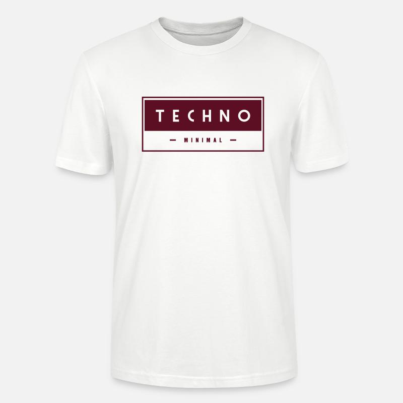 Techno - Minimal - - T-shirt bio CRAFTER Stanley Stella Unisexe - blanc