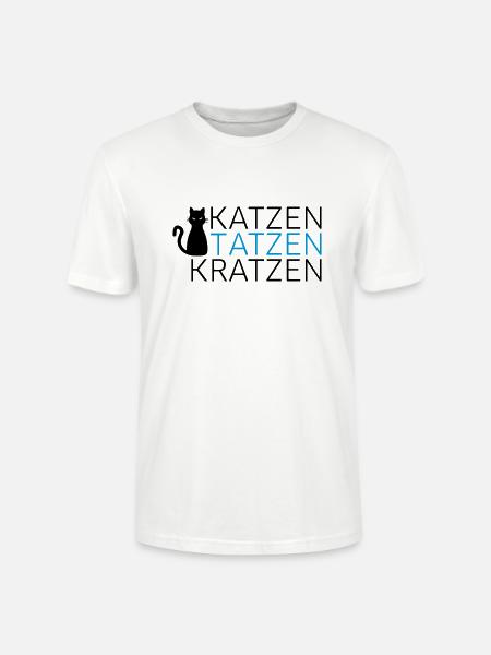 KATZEN TATZEN KRATZEN - Stanley/Stella Unisex Bio-T-Shirt CRAFTER - Weiß