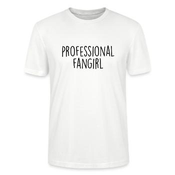 professional fangirl - Stanley/Stella CRAFTER Unisex Organic T-Shirt - white - Front - Alina (178cm) & Michal (187cm)