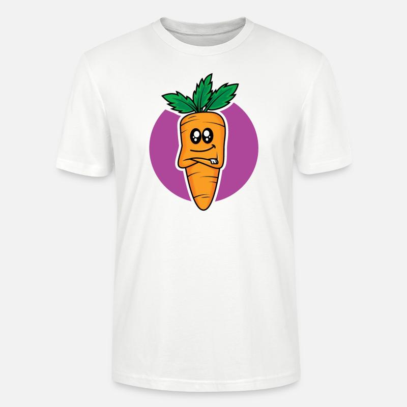 Chef carotte - T-shirt bio CRAFTER Stanley Stella Unisexe - blanc