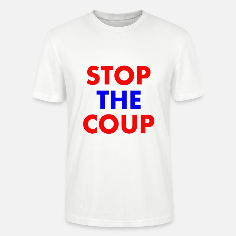 stop the coup - T-shirt bio CRAFTER Stanley Stella Unisexe - blanc