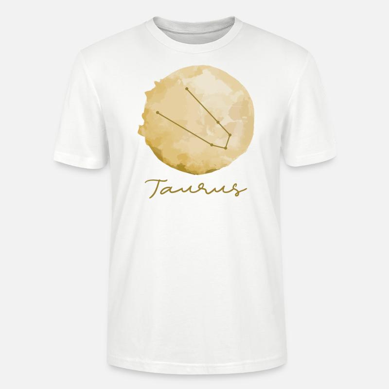 Sternzeichen Stier Geschenk Idee - Stanley/Stella Unisex Bio-T-Shirt CRAFTER - Weiß