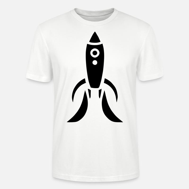 fusée - T-shirt bio CRAFTER Stanley Stella Unisexe - blanc