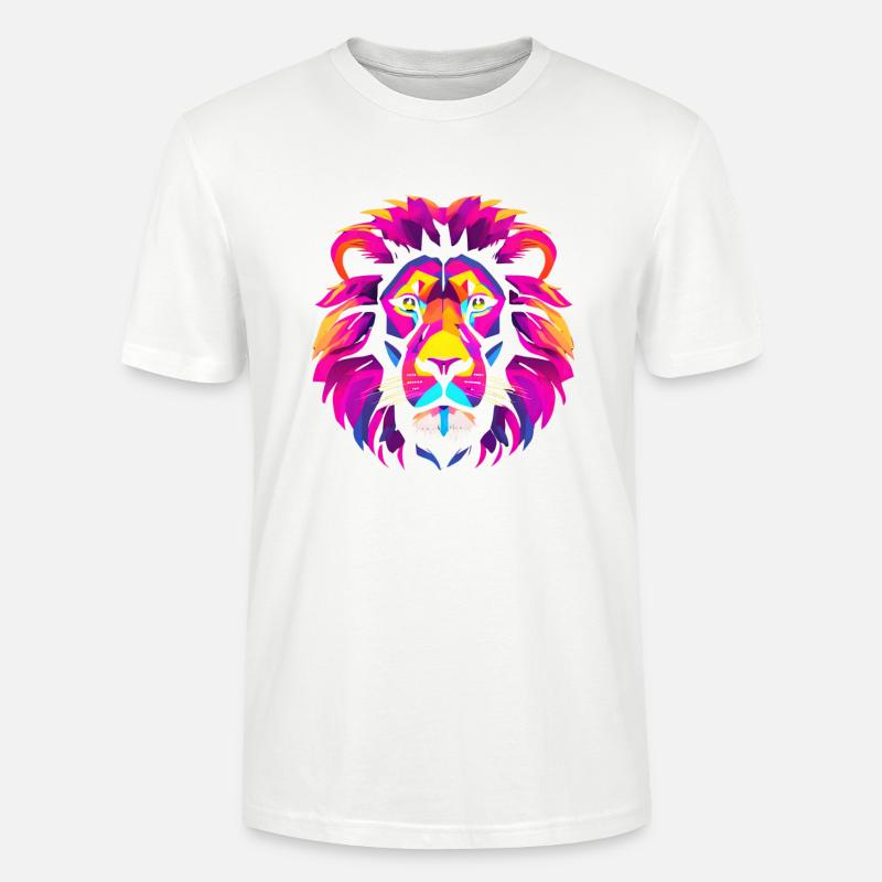 Löwe - Stanley/Stella Unisex Bio-T-Shirt CRAFTER - Weiß