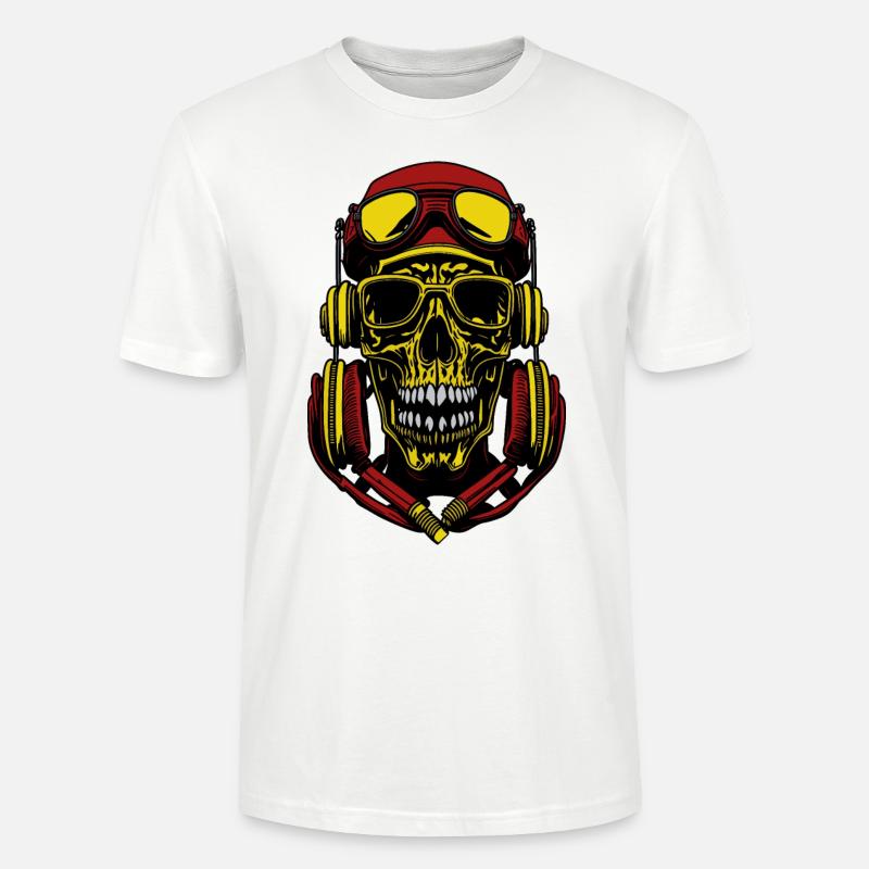 Révélations dévoilées, crâne éclairé - T-shirt bio CRAFTER Stanley Stella Unisexe - blanc