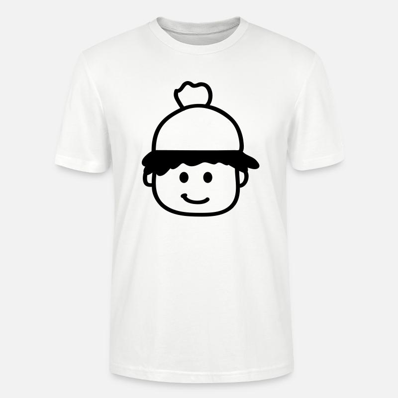face_with_winter_hat - Stanley/Stella Unisex Bio-T-Shirt CRAFTER - Weiß