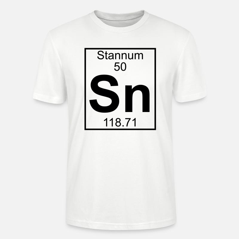 Element 050 - Sn (stannum) - Full - Stanley/Stella Unisex Bio-T-Shirt CRAFTER - Weiß