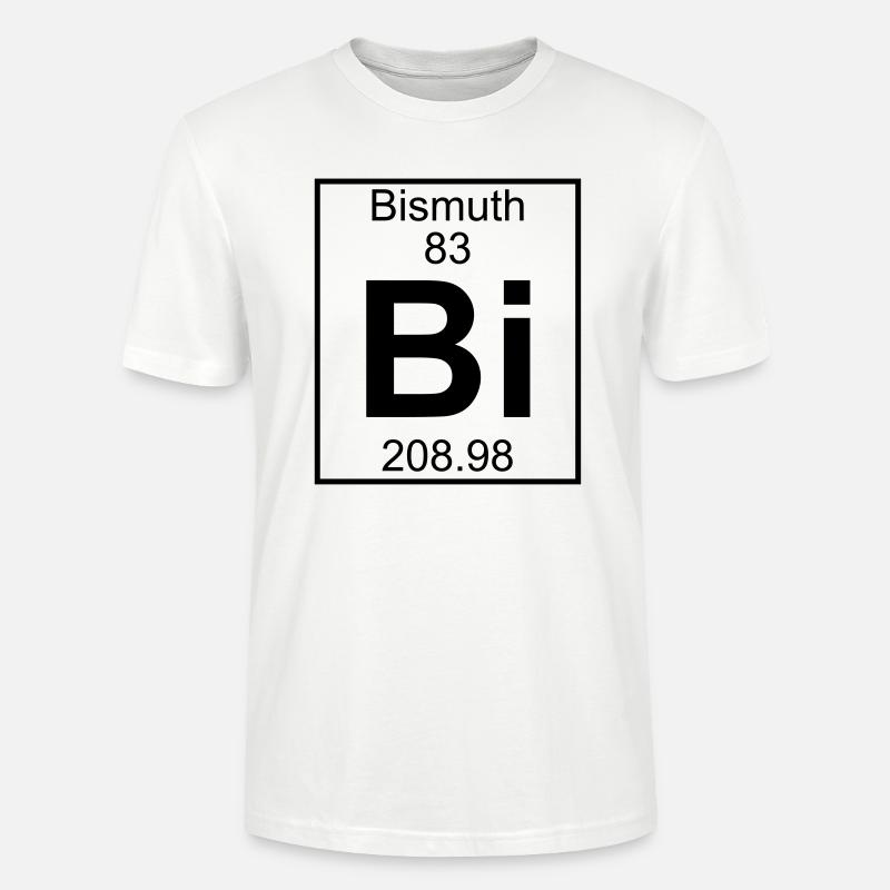 Element 083 - Bi (bismuth) - Full - Stanley/Stella Unisex Bio-T-Shirt CRAFTER - Weiß