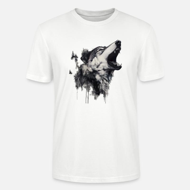 Die Wolfsangst, ein komplexes Phänomen - Stanley/Stella Unisex Bio-T-Shirt CRAFTER - Weiß
