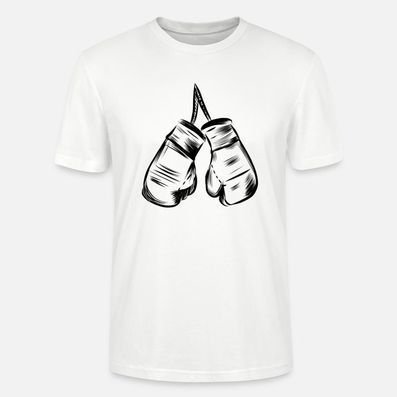 Boxhandschuhe Design - Stanley/Stella Unisex Bio-T-Shirt CRAFTER - Weiß