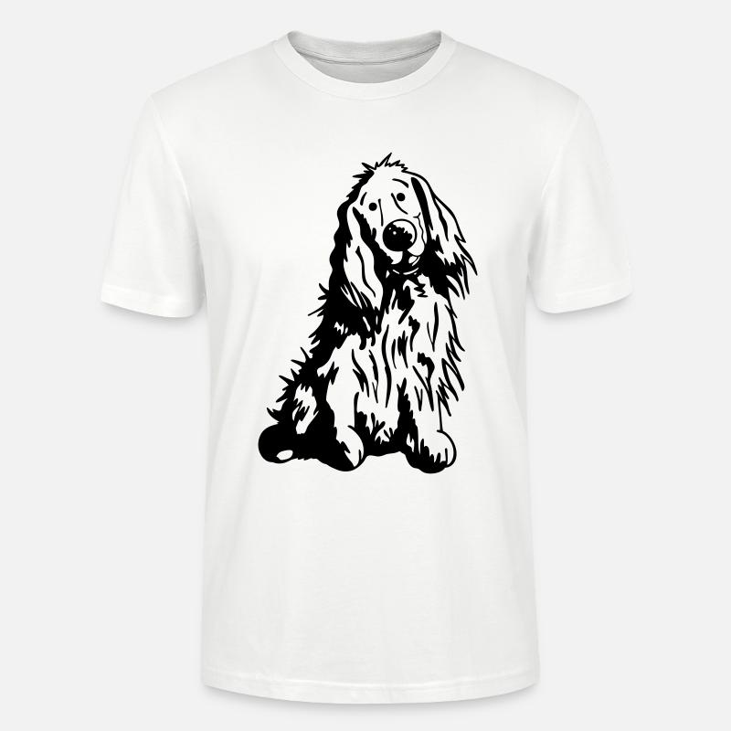 Mignon Cocker Spaniel Anglais - T-shirt bio CRAFTER Stanley Stella Unisexe - blanc