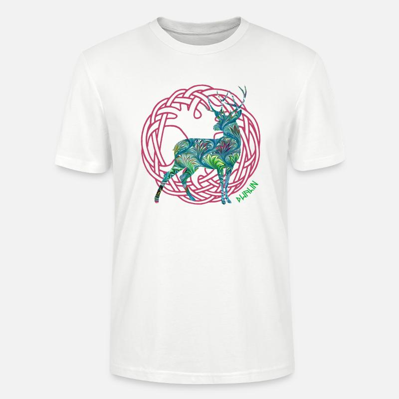 hirsch dwalin e 115 - T-shirt bio CRAFTER Stanley Stella Unisexe - blanc