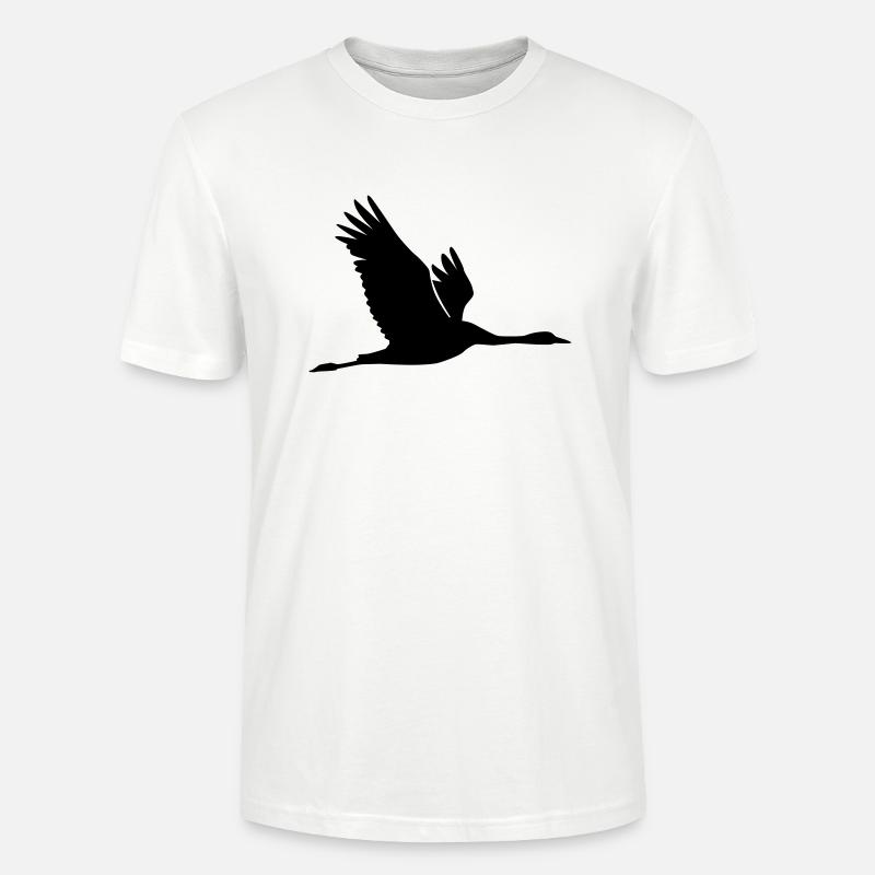 Kranich - Stanley/Stella Unisex Bio-T-Shirt CRAFTER - Weiß