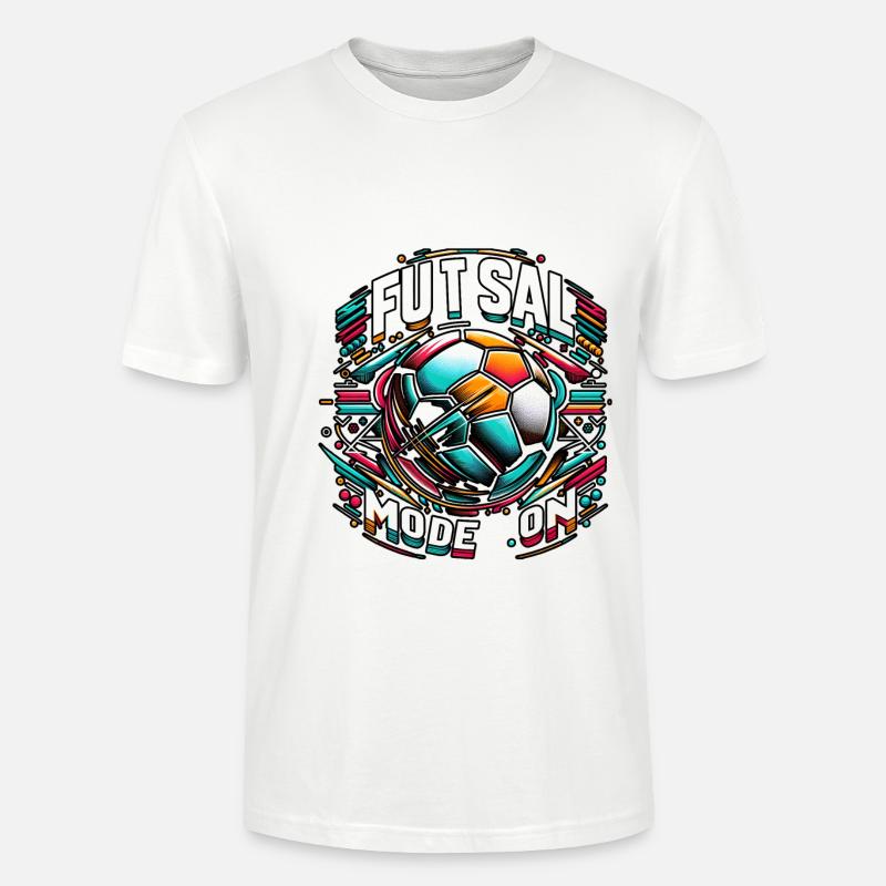 Futsal Mode On 9 - Stanley/Stella Unisex Bio-T-Shirt CRAFTER - Weiß