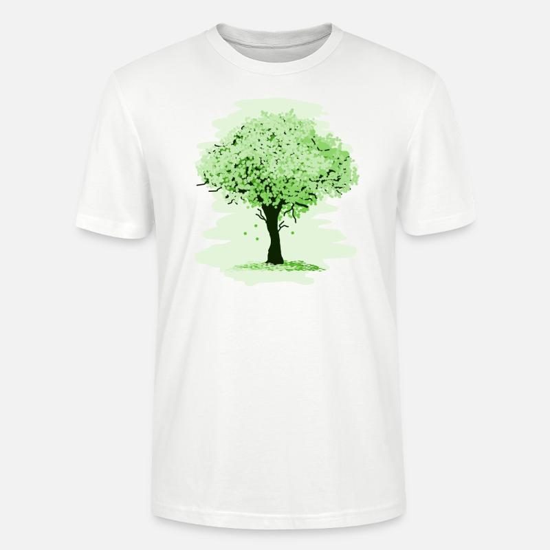 tree - Stanley/Stella CRAFTER Unisex Organic T-Shirt - white