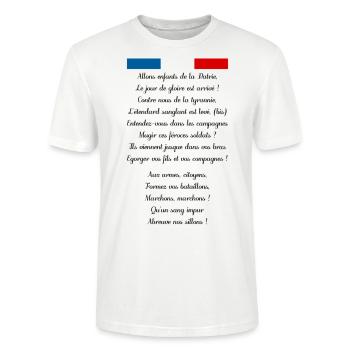 France - T-shirt bio CRAFTER Stanley Stella Unisexe - blanc - Devant - Alina (178cm) & Michal (187cm)