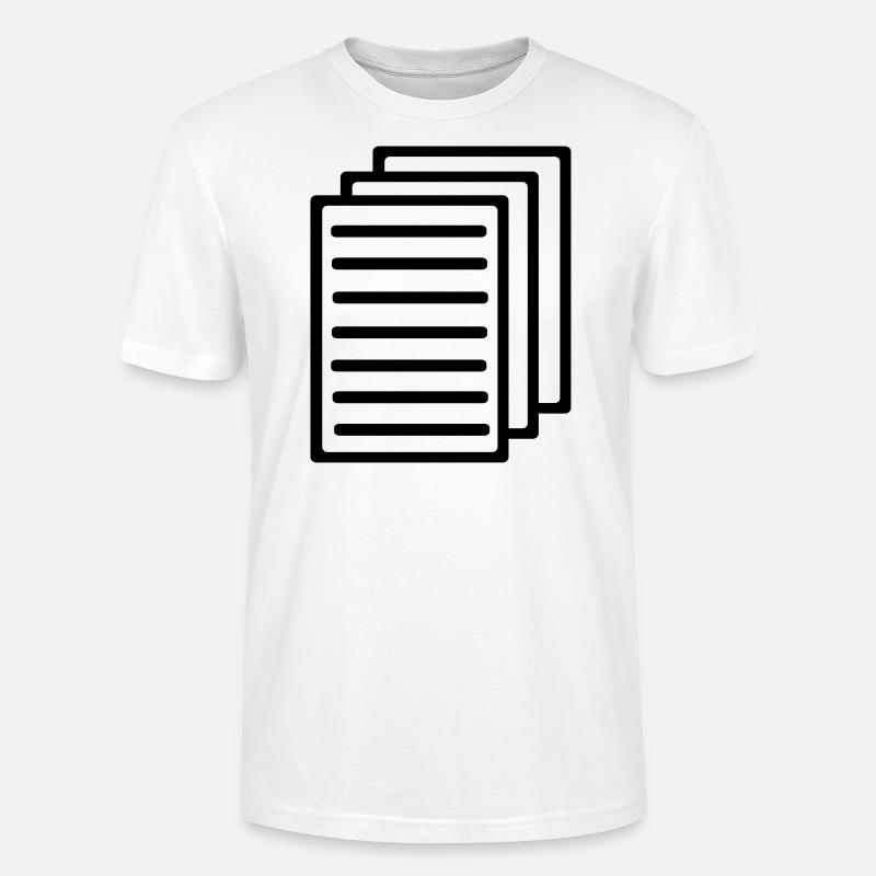 Papier - Stanley/Stella Unisex Bio-T-Shirt CRAFTER - Weiß