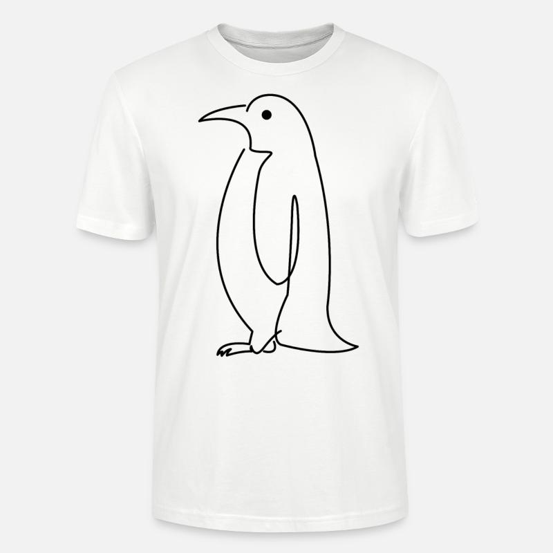 Linien Piniguin - Stanley/Stella Unisex Bio-T-Shirt CRAFTER - Weiß