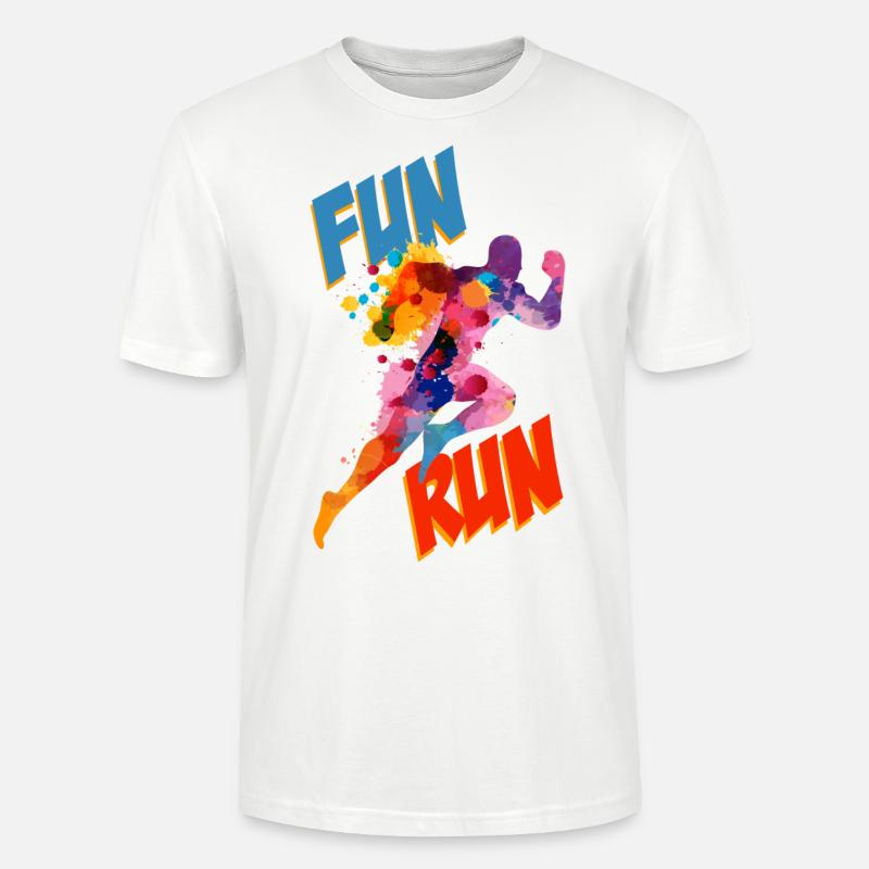 Fun Run Leichtathletik Sprinter - Stanley/Stella Unisex Bio-T-Shirt CRAFTER - Weiß