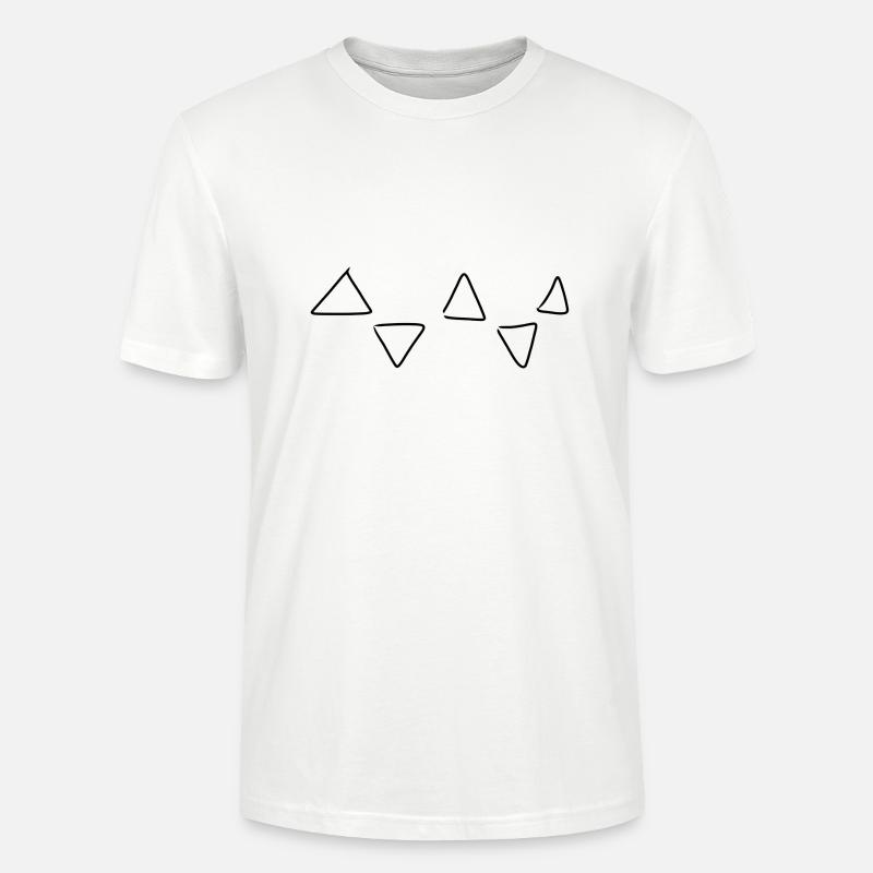 Triangular pattern - Stanley/Stella CRAFTER Unisex Organic T-Shirt - white