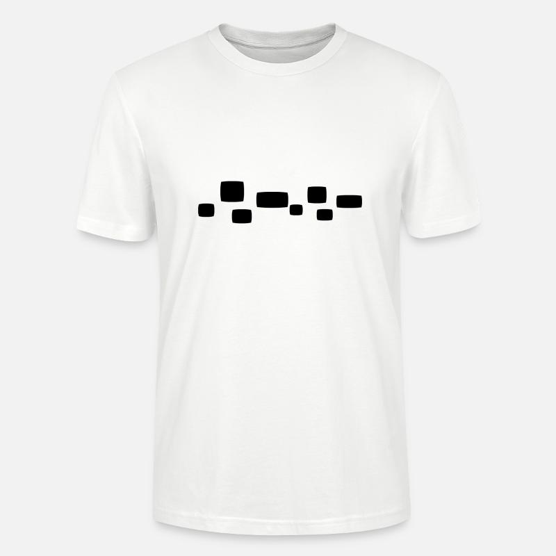 Square Square Shape Pattern - Stanley/Stella CRAFTER Unisex Organic T-Shirt - white