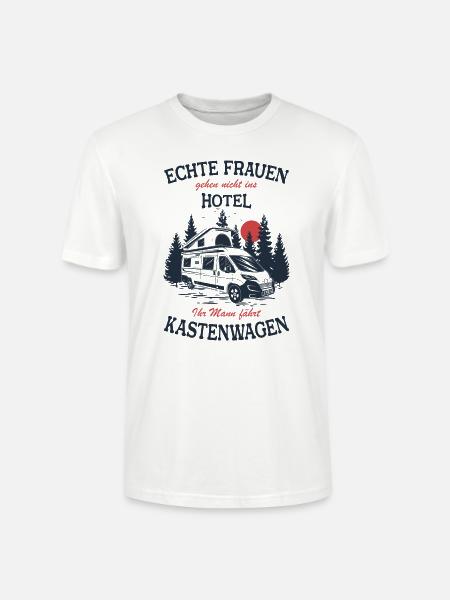 Kastenwagen Shirt - Echte Frauen - Stanley/Stella Unisex Bio-T-Shirt CRAFTER - Weiß