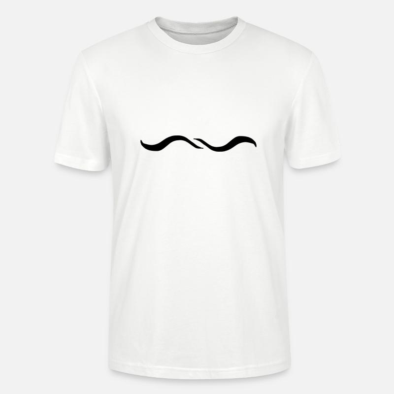 Two Wave Wave Line - Stanley/Stella CRAFTER Unisex Organic T-Shirt - white