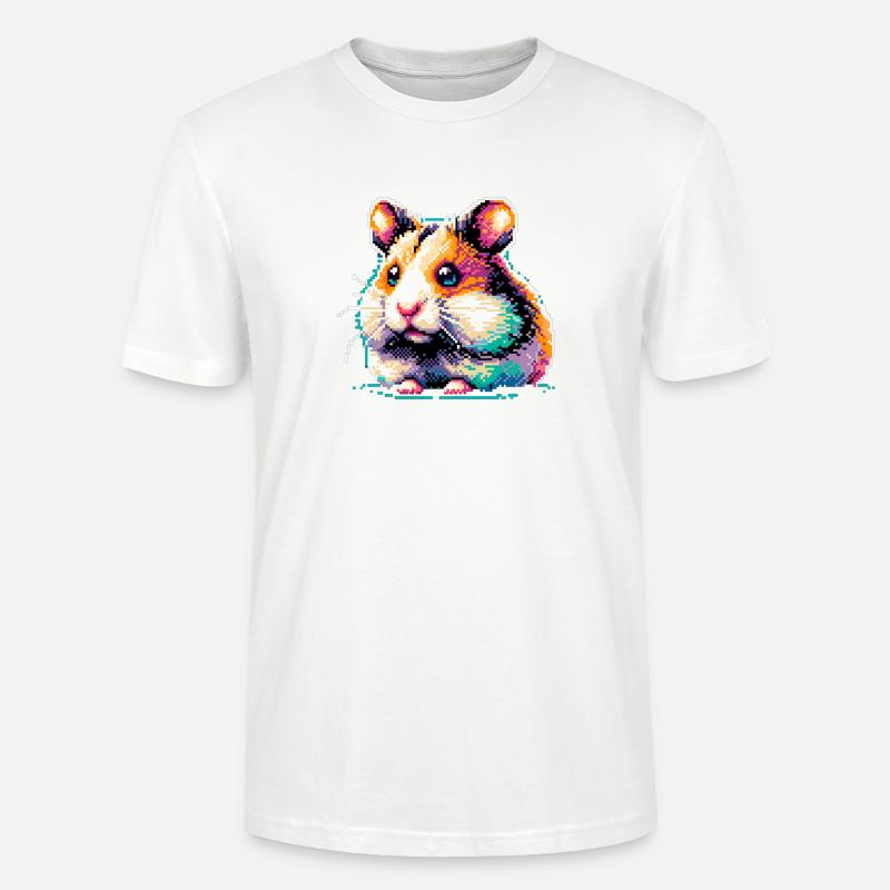 Pixel Hamster - Stanley/Stella Unisex Bio-T-Shirt CRAFTER - Weiß