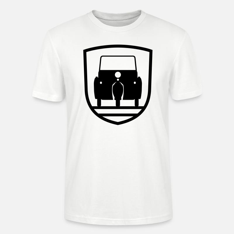 Emblème du duo Krause - T-shirt bio CRAFTER Stanley Stella Unisexe - blanc