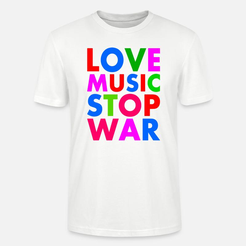 Stop war - Stanley/Stella Unisex Bio-T-Shirt CRAFTER - Weiß