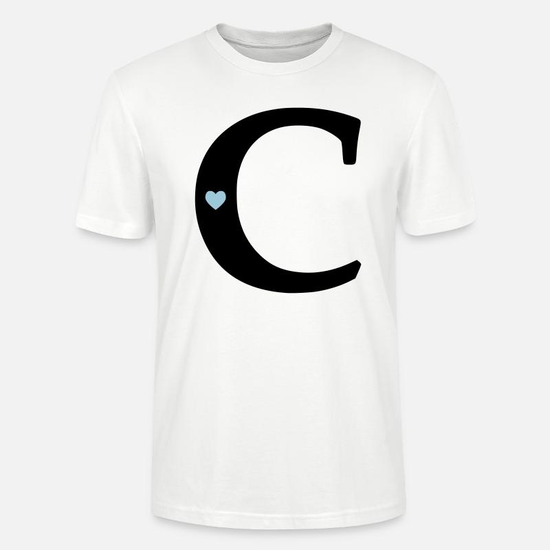 point (c) initial point - Stanley/Stella CRAFTER Unisex Organic T-Shirt - white