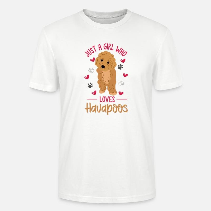 havapoo, havapoo havapoo mother, Havanese, - Stanley/Stella CRAFTER Unisex Organic T-Shirt - white