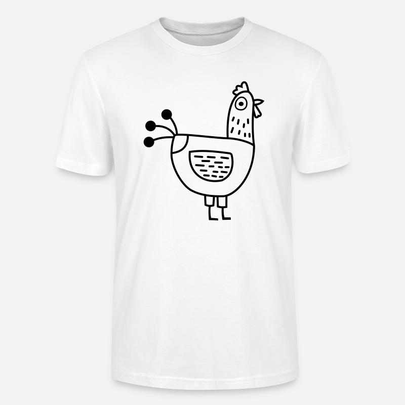 Huhn - Stanley/Stella Unisex Bio-T-Shirt CRAFTER - Weiß