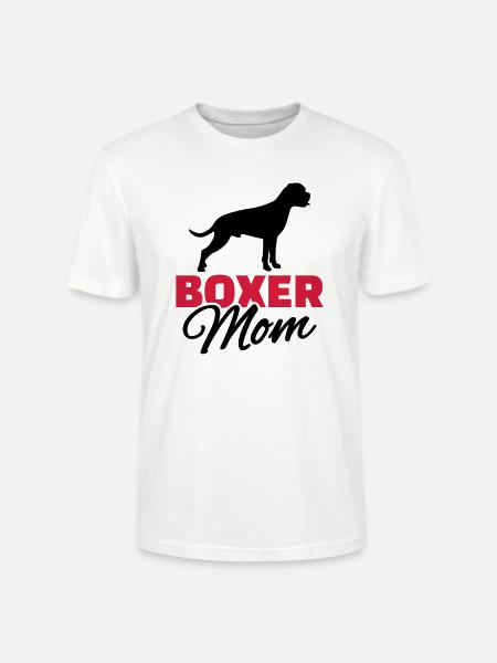 Boxer Mom - Stanley/Stella CRAFTER Unisex Organic T-Shirt - white