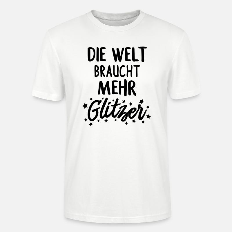 Mehr Glitzer - Stanley/Stella Unisex Bio-T-Shirt CRAFTER - Weiß
