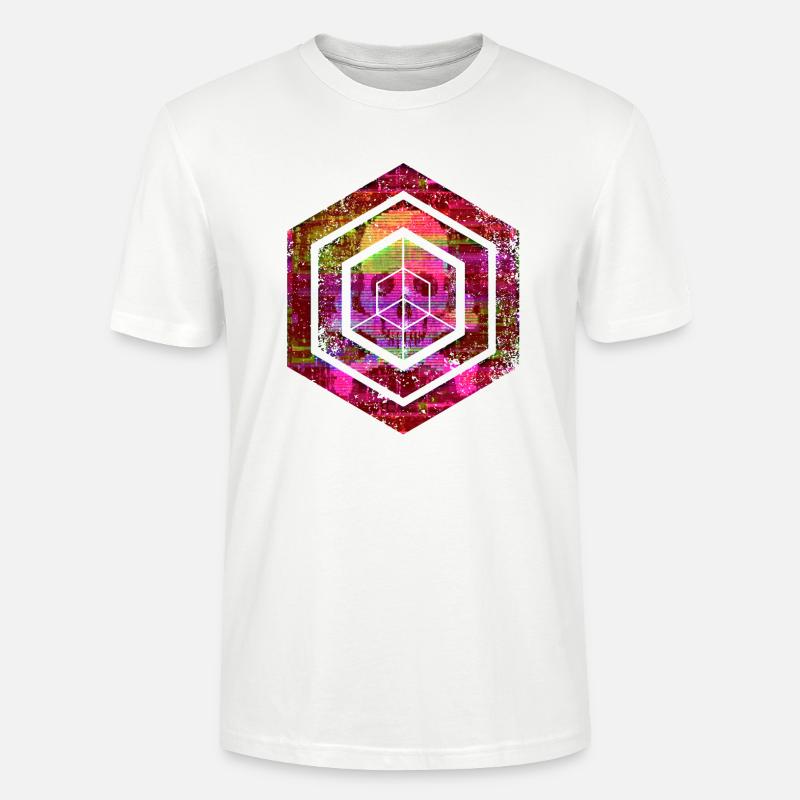 Hexagon-Programmierung Programmierer Codierung geometrisch - Stanley/Stella Unisex Bio-T-Shirt CRAFTER - Weiß