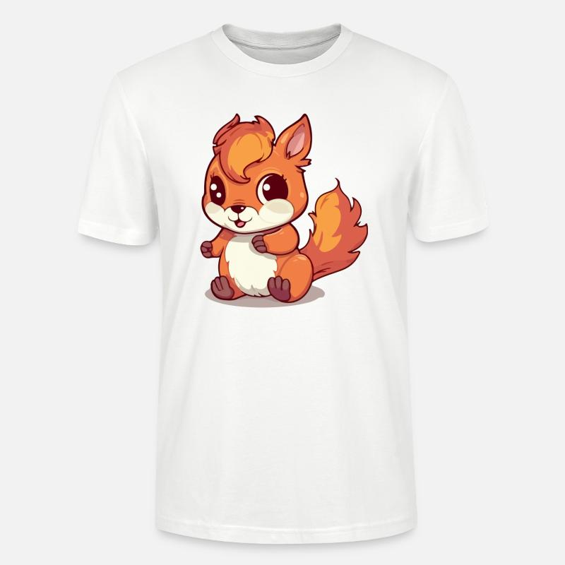 Matmat das Eichhörnchen - Stanley/Stella Unisex Bio-T-Shirt CRAFTER - Weiß