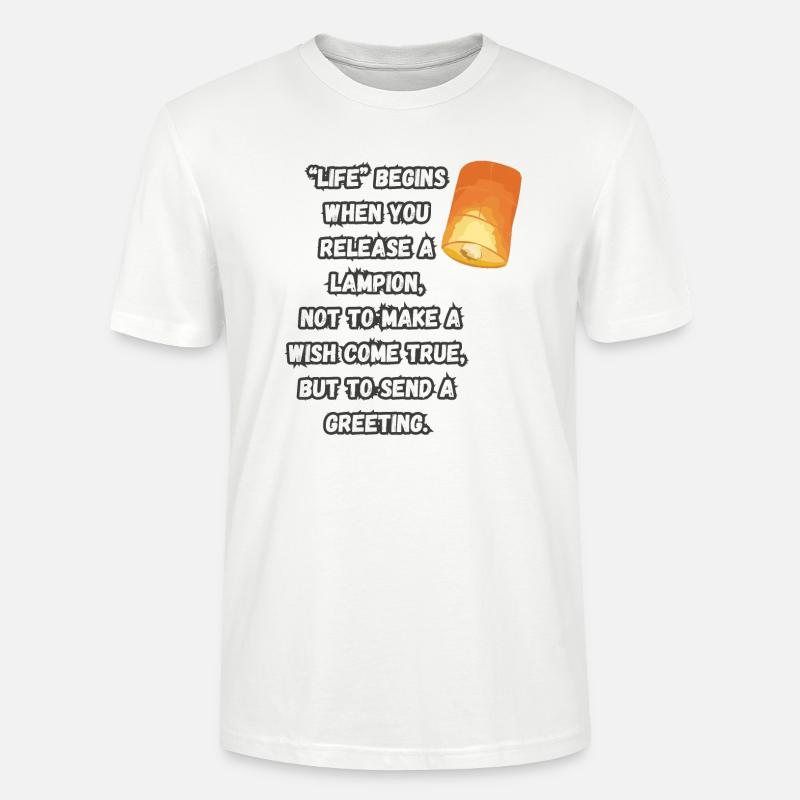 "Das Leben" beginnt, wenn... - Stanley/Stella Unisex Bio-T-Shirt CRAFTER - Weiß