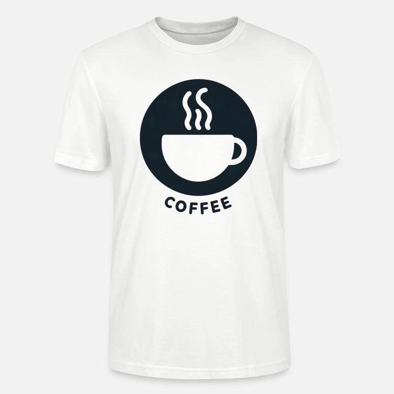 Kaffee Morgen Frühstück - Stanley/Stella Unisex Bio-T-Shirt CRAFTER - Weiß