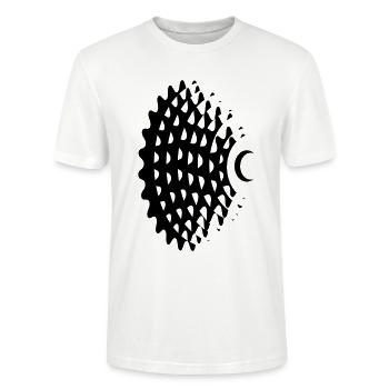 Mountainbike Schaltkassette - Stanley/Stella Unisex Bio-T-Shirt CRAFTER - Weiß - Vorne - Alina (178cm) & Michal (187cm)